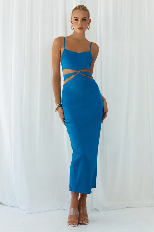 IMANI SLIP DRESS - OCEAN sold by Runaway The Label