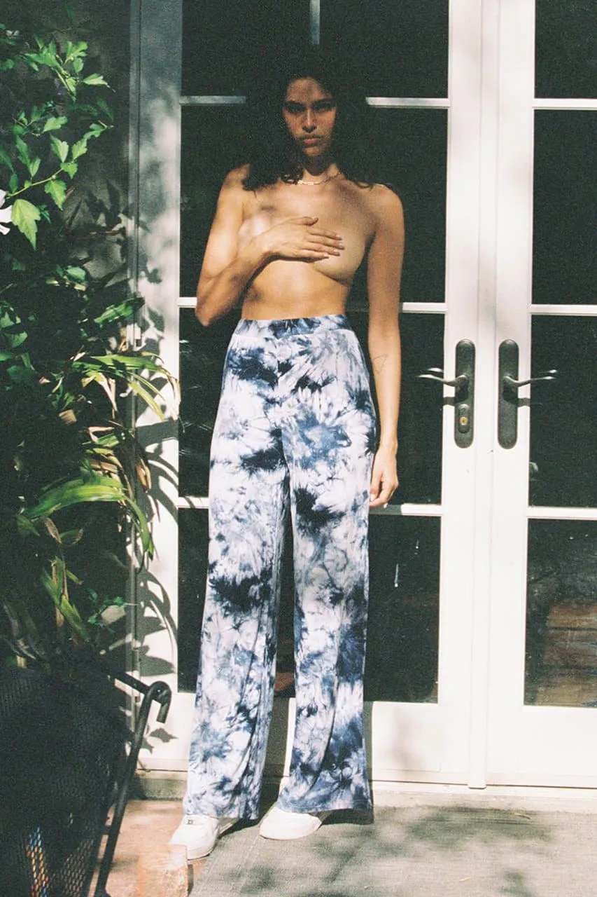 Tye Dry Pants - Navy Tie Dye sold by Runaway The Label