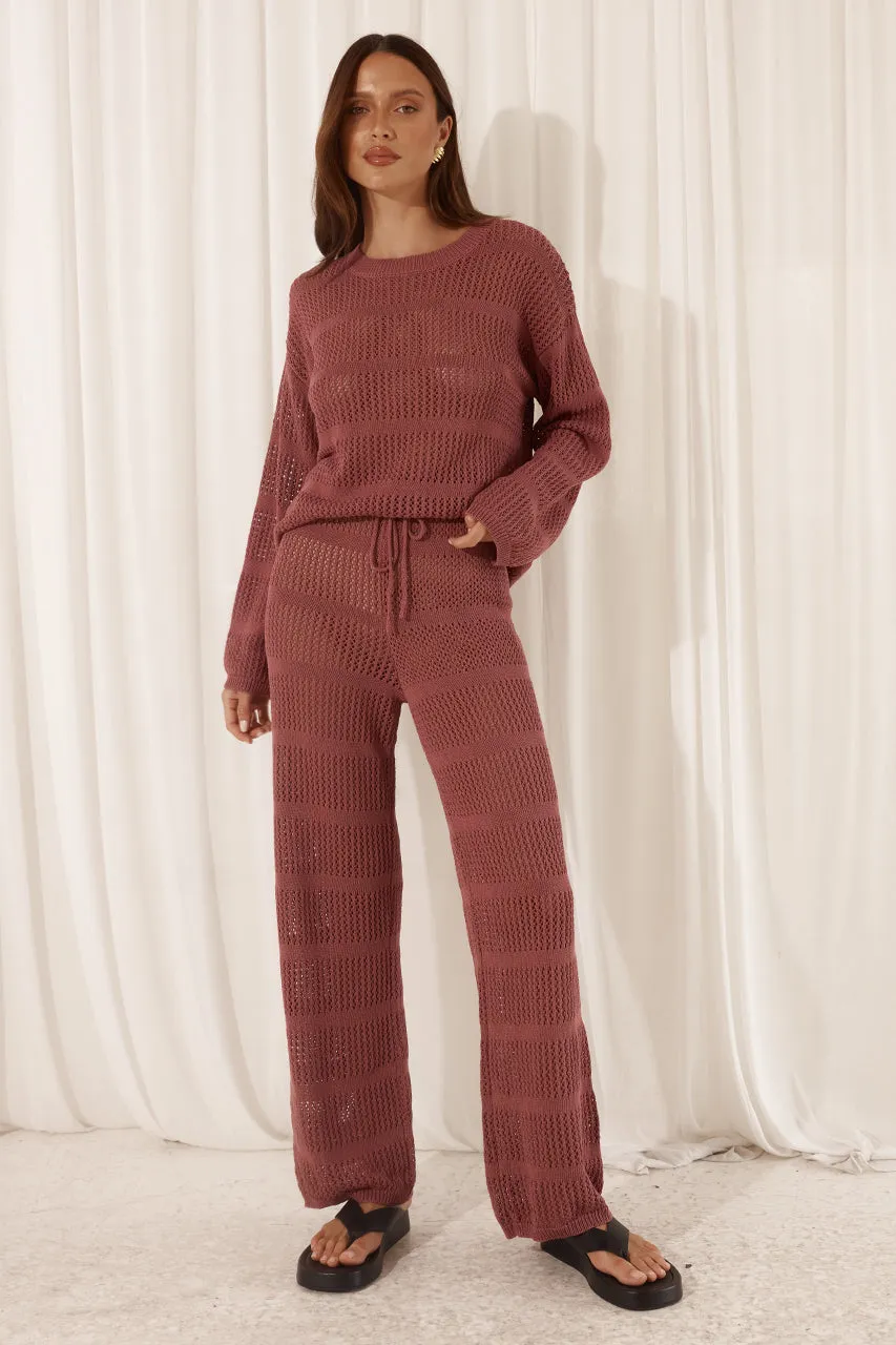CRAWFORD PANT - ROSE sold by Runaway The Label