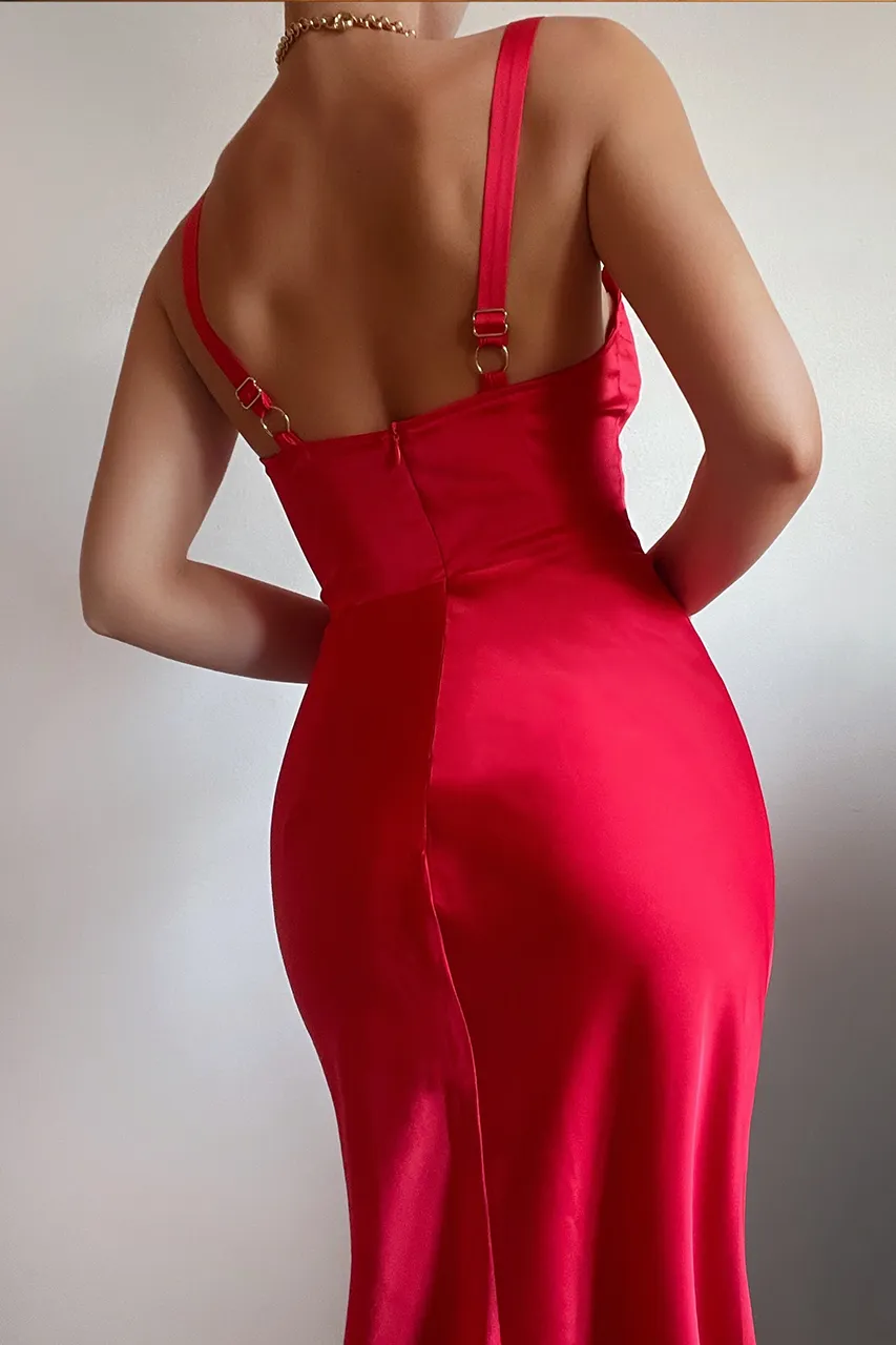 Kelsi Midi Dress - Red sold by Runaway The Label product image thumbnail 3