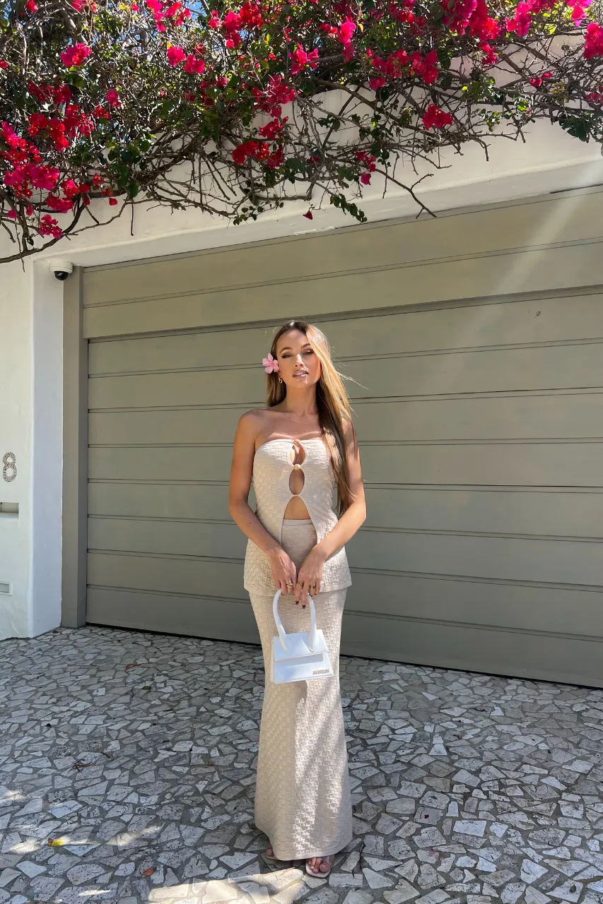 TAYA MAXI SKIRT - SAND sold by Runaway The Label product image thumbnail 4