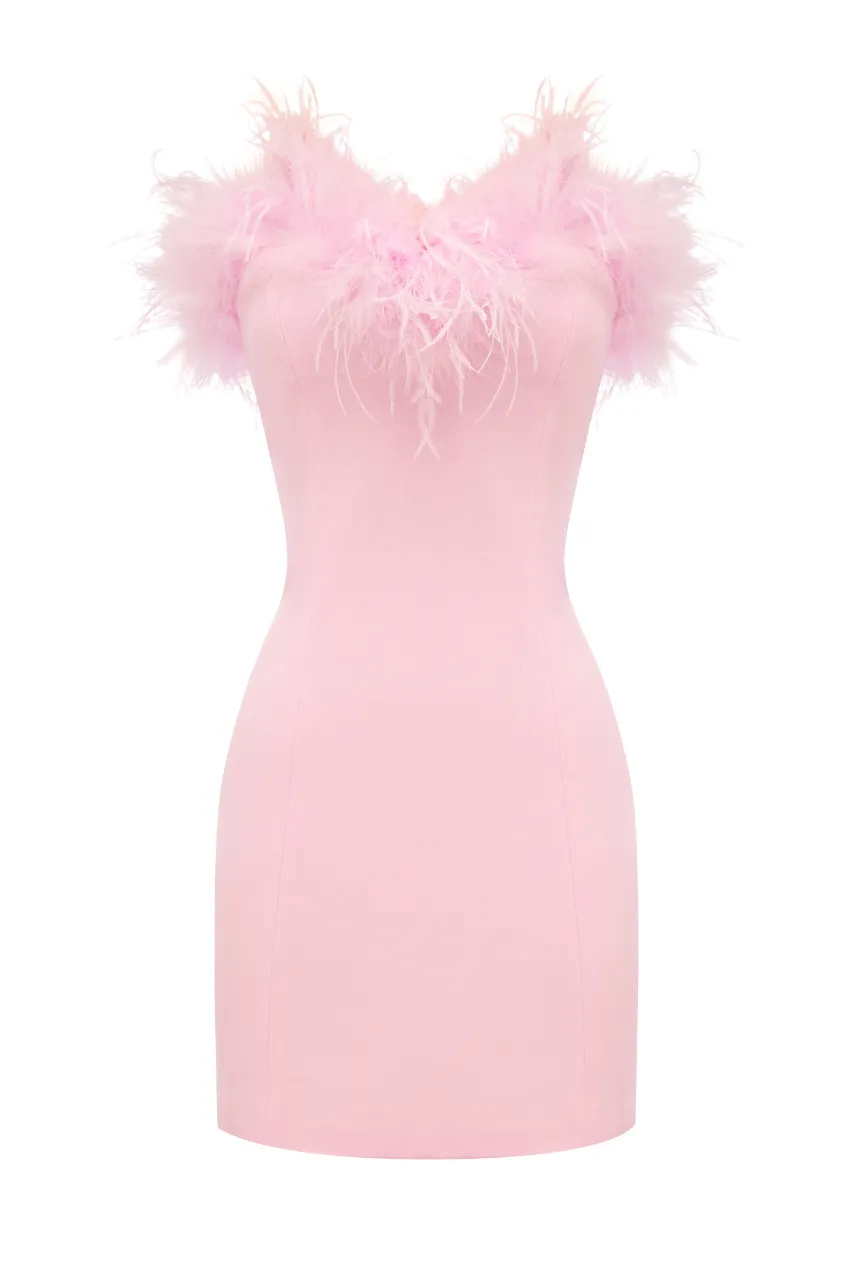 VALENTINA MINI DRESS - MUSK sold by Runaway The Label product image thumbnail 4