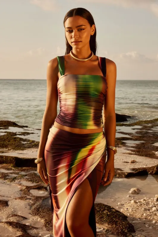 LORITA TOP - CYPRUS PRINT sold by Runaway The Label