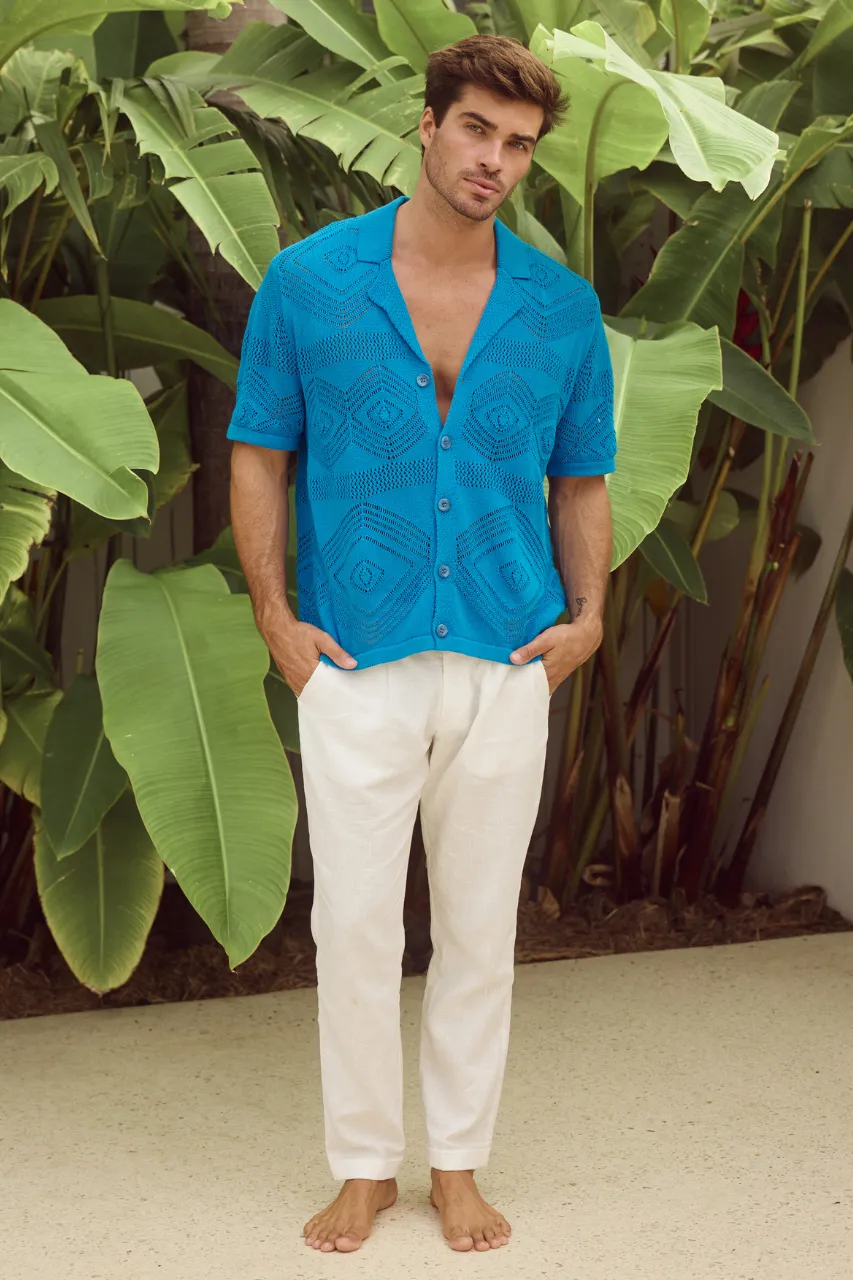 LIAM SHIRT - BLUE sold by Runaway The Label product image thumbnail 3