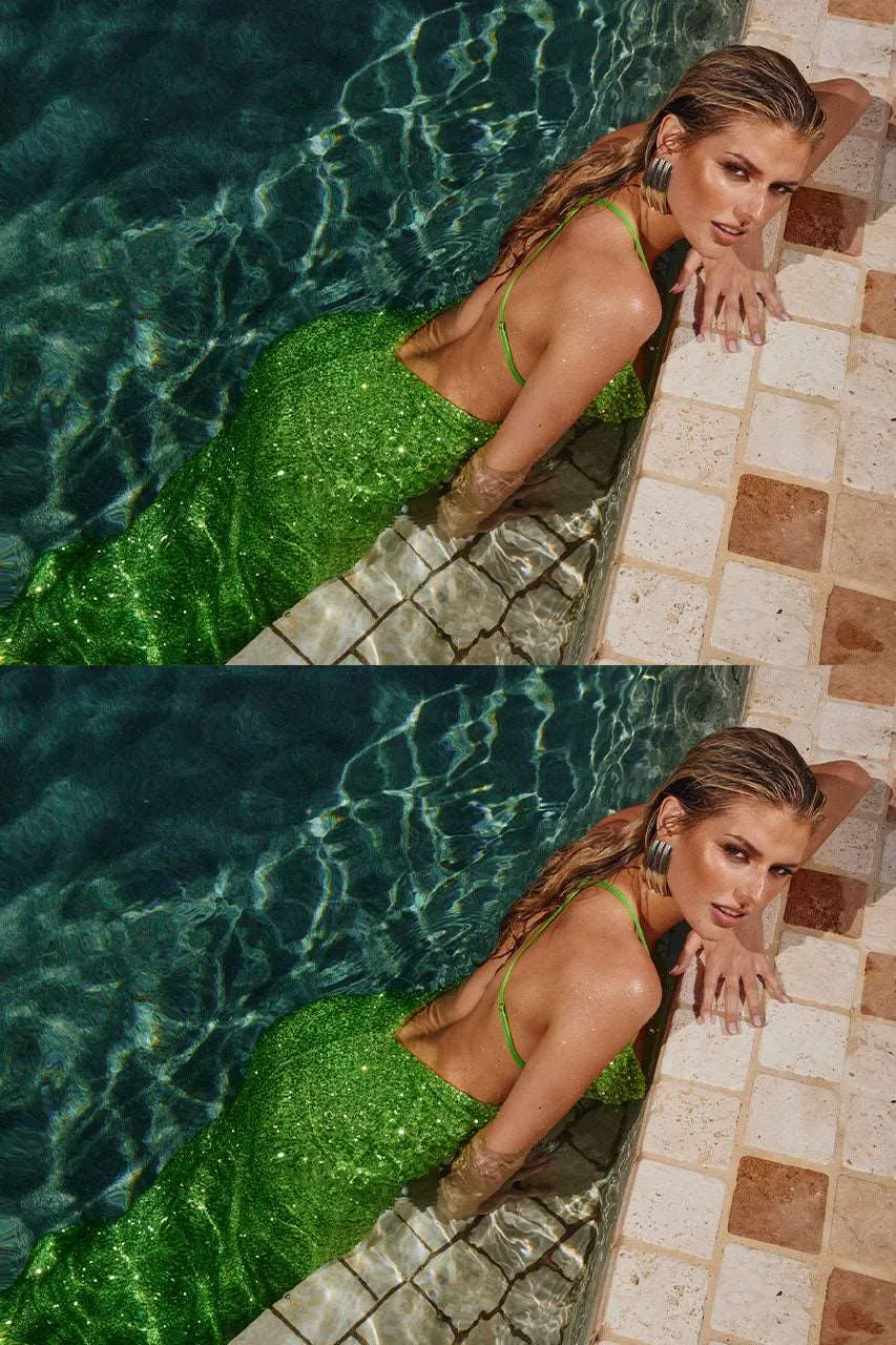 ALISTI MAXI DRESS - LIME sold by Runaway The Label product image thumbnail 5