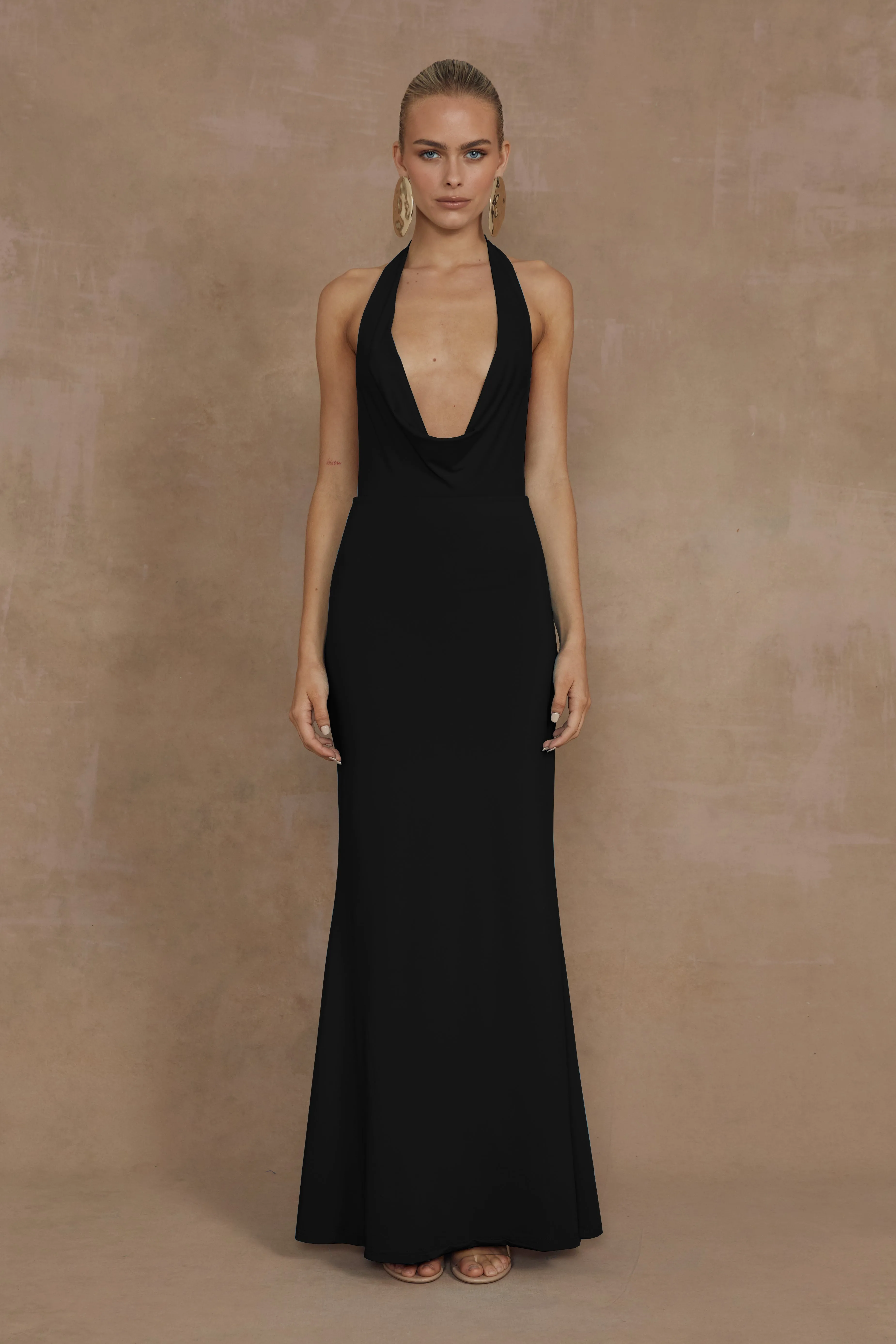 LORITA MAXI DRESS - BLACK sold by Runaway The Label