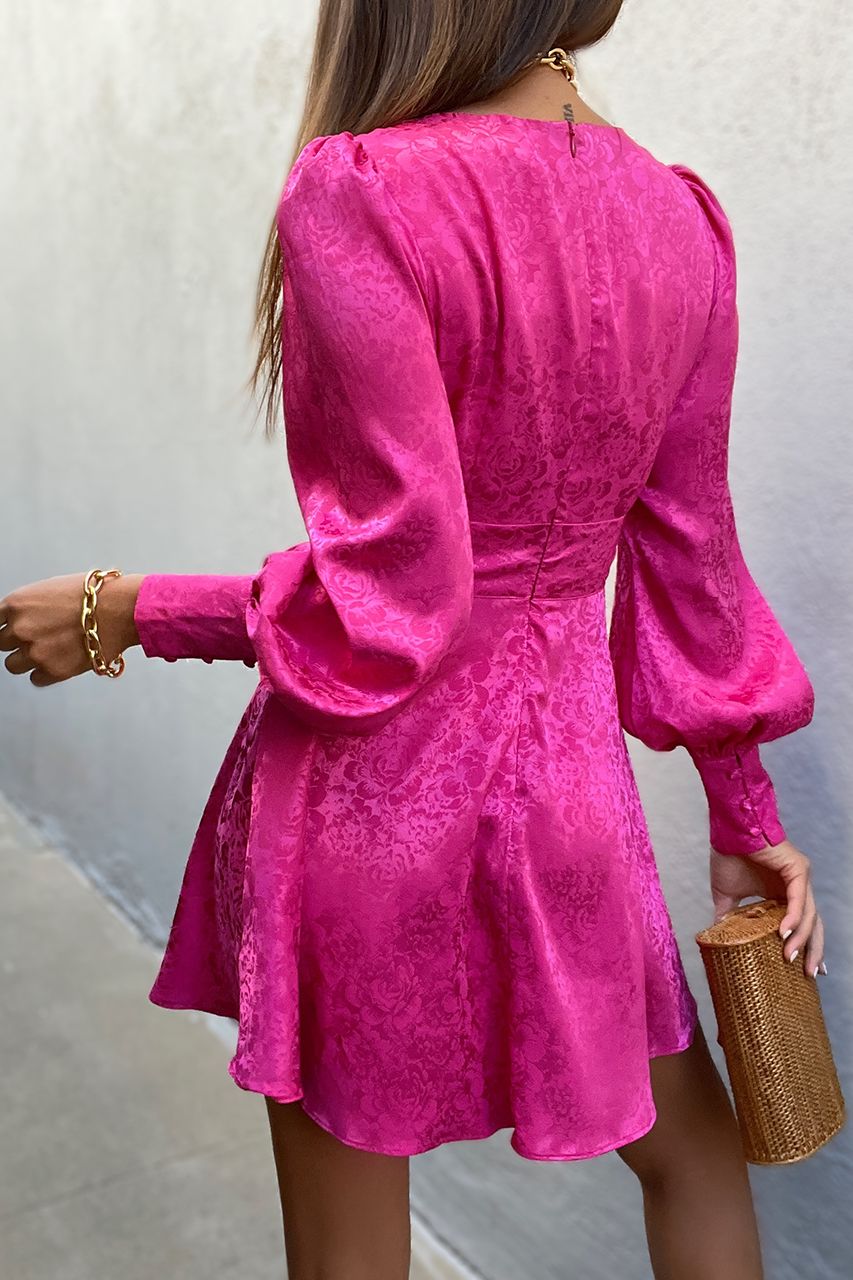 Rosalia Mini Dress - Fuchsia sold by Runaway The Label product image thumbnail 2