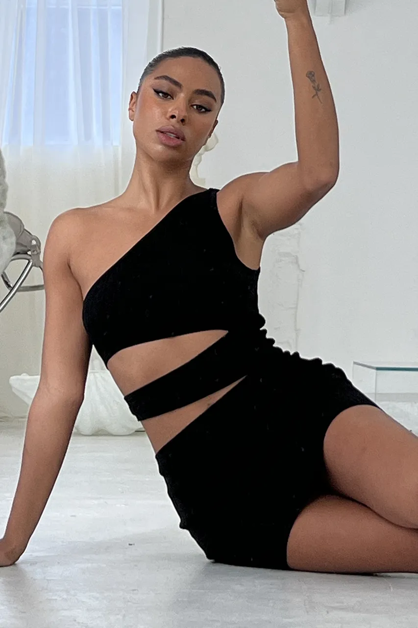 Sonoma One Shoulder Dress - Black sold by Runaway The Label product image thumbnail 5