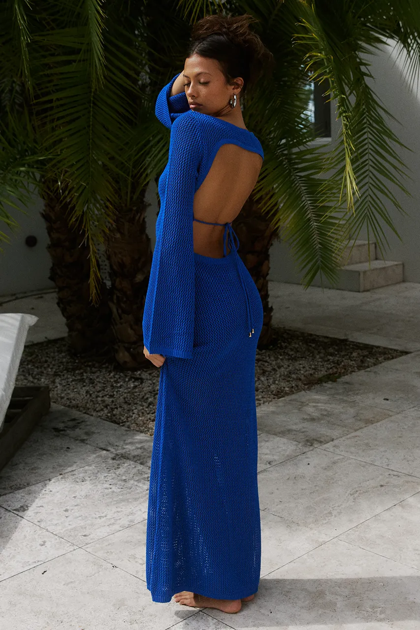 ROSALIE MAXI DRESS - ROYAL sold by Runaway The Label