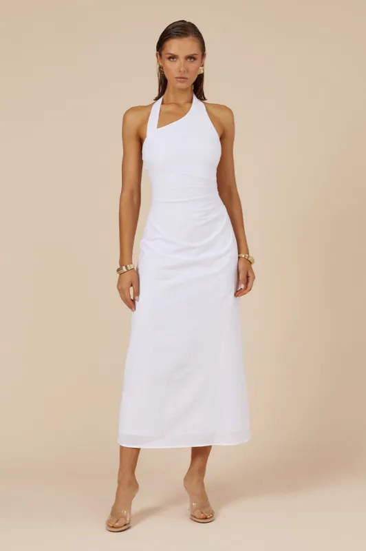 SAPHIRA LONG MIDI DRESS - WHITE sold by Runaway The Label