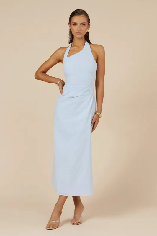 SAPHIRA LONG MIDI DRESS - ICE BLUE sold by Runaway The Label