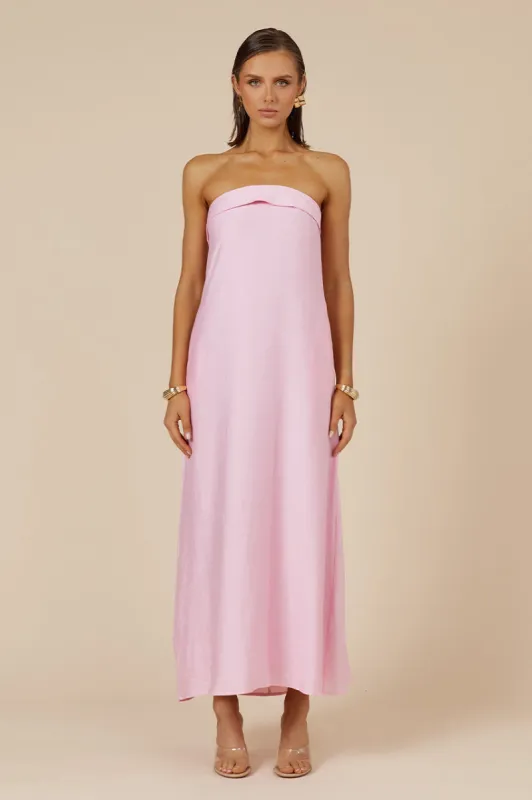 SAPHIRA MAXI DRESS - BUBBLEGUM sold by Runaway The Label
