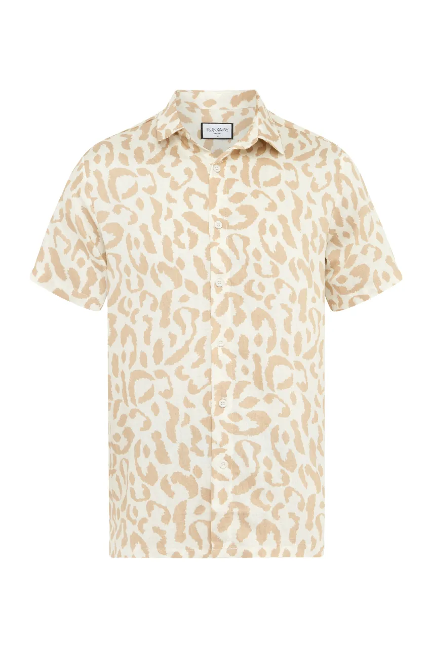 JACK SHIRT - SAND/WHITE sold by Runaway The Label