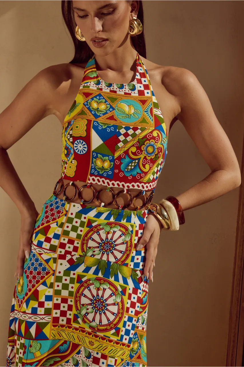 VENUS MAXI DRESS - PHAEDRA PRINT sold by Runaway The Label product image thumbnail 5