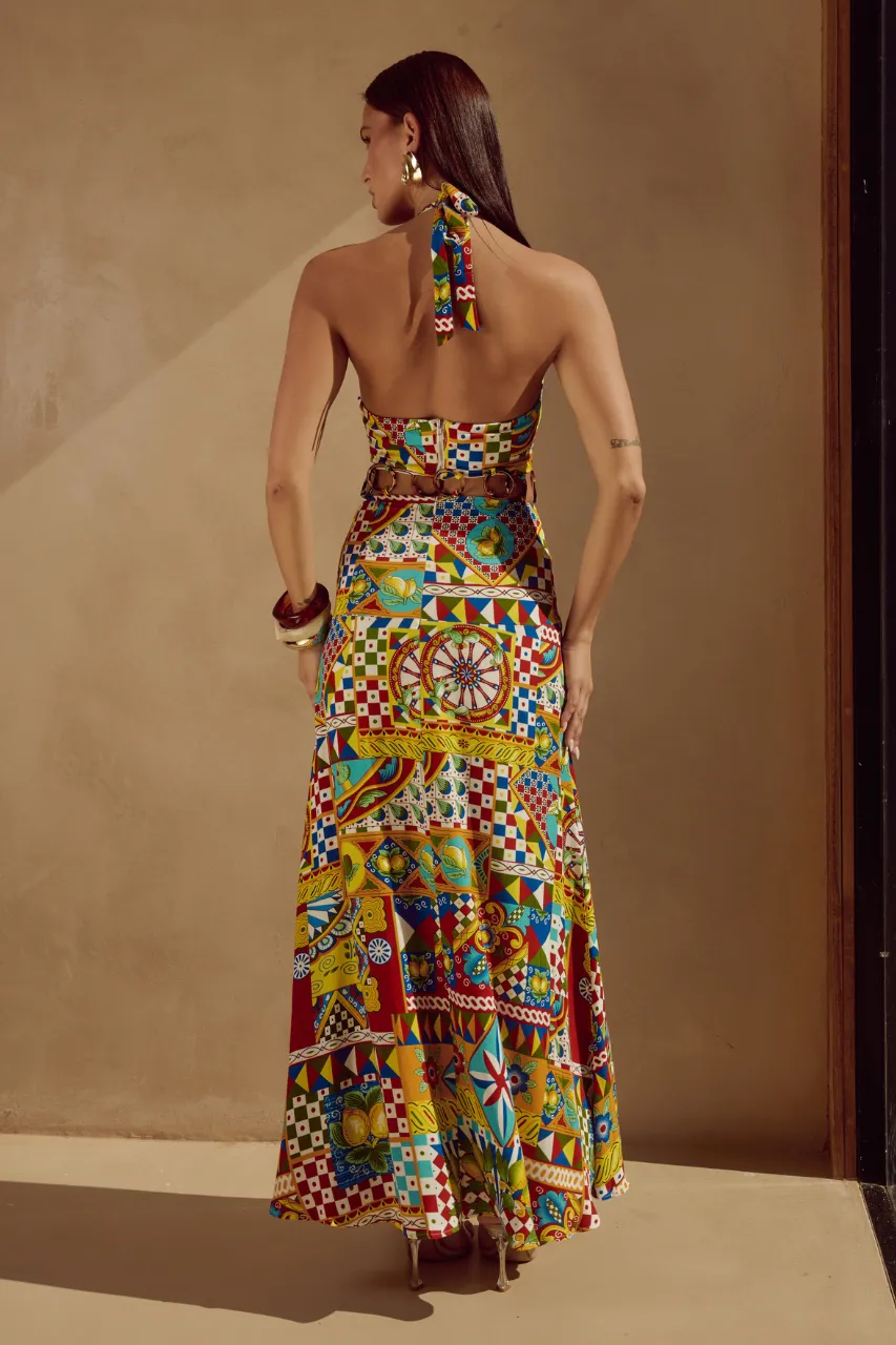 VENUS MAXI DRESS - PHAEDRA PRINT sold by Runaway The Label product image thumbnail 2