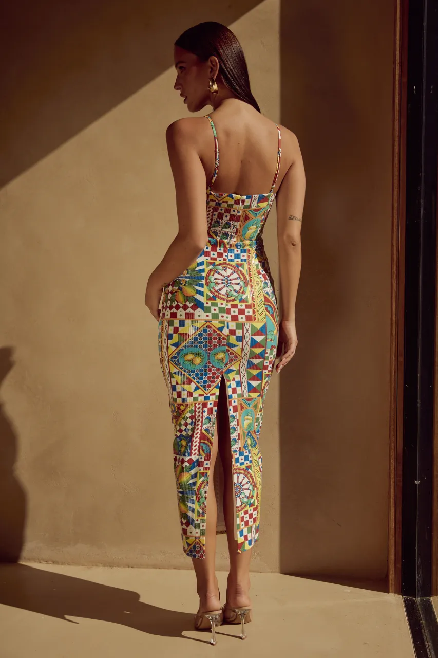 BENITO MIDI DRESS - PHAEDRA PRINT sold by Runaway The Label product image thumbnail 2