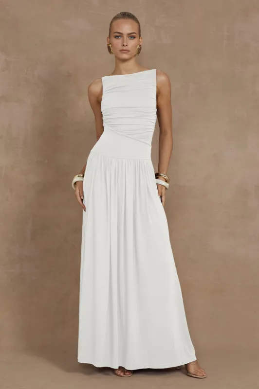 NALLA MAXI DRESS - WHITE sold by Runaway The Label
