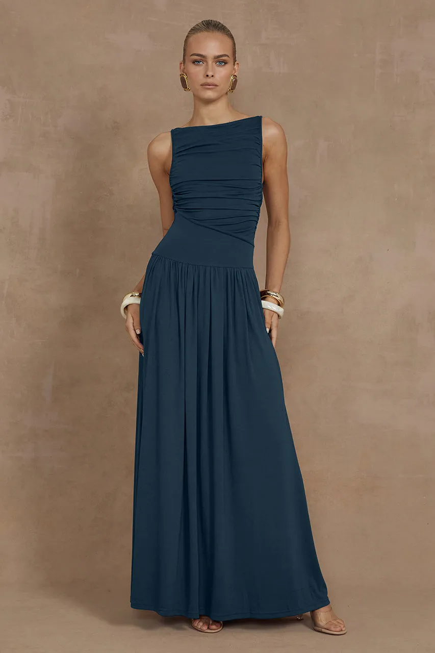 NALLA MAXI DRESS - STEEL sold by Runaway The Label product image thumbnail 3