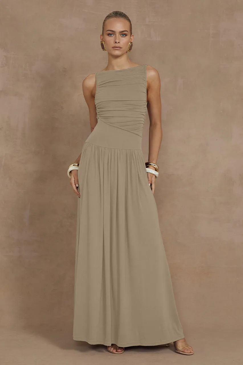 NALLA MAXI DRESS - SAND sold by Runaway The Label