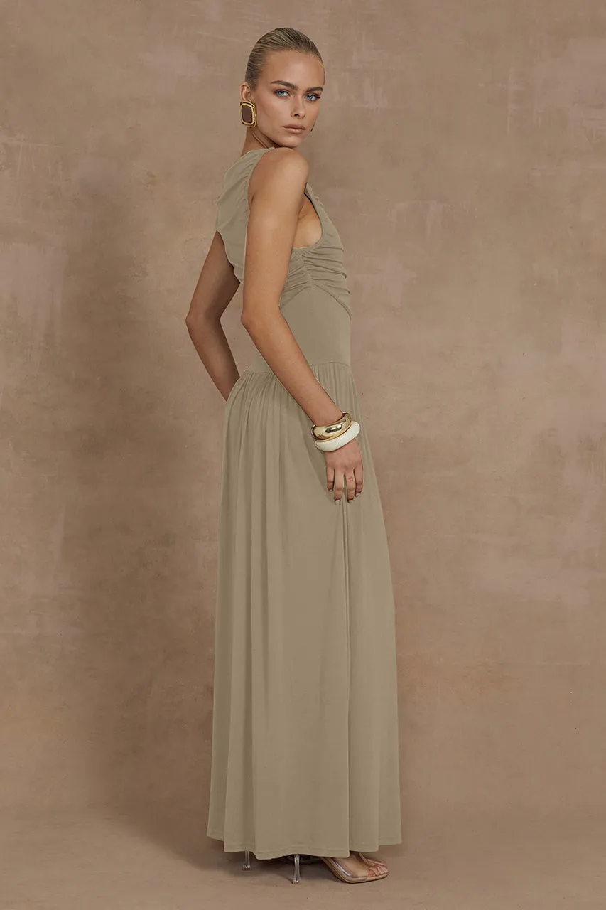 NALLA MAXI DRESS - SAND sold by Runaway The Label product image thumbnail 4