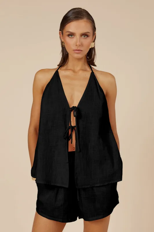 OCTAVIA SHORT - BLACK sold by Runaway The Label