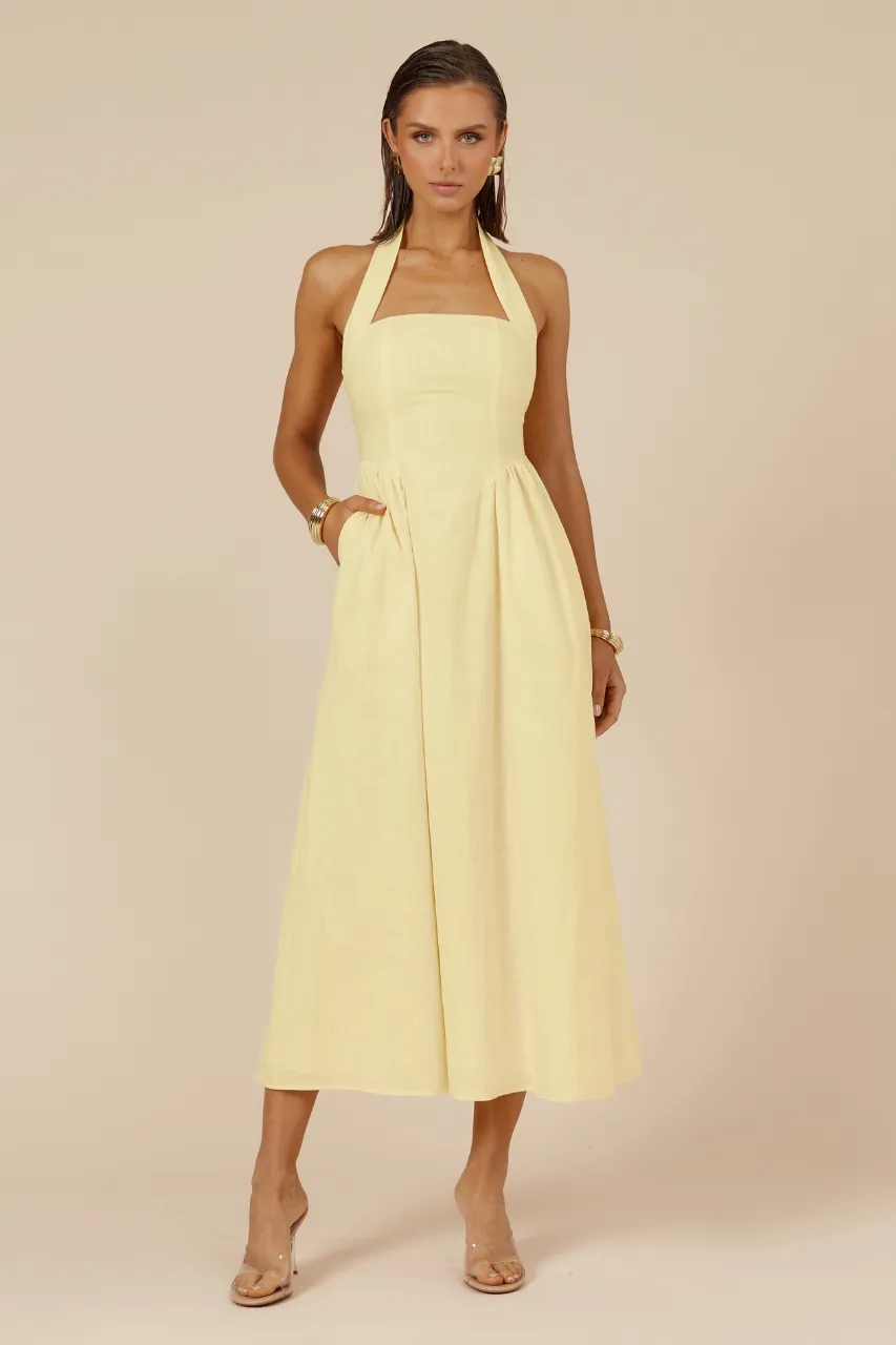 LOCKLEA MIDI DRESS - LEMON sold by Runaway The Label product image thumbnail 5