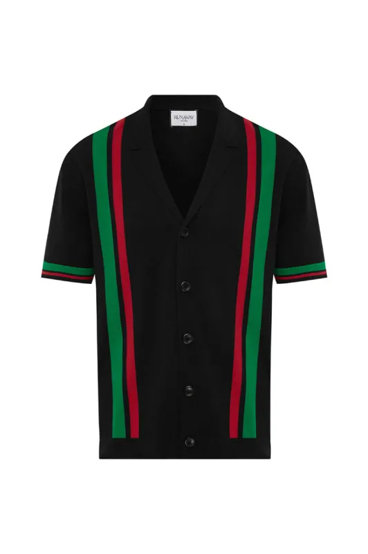 BENNY SHIRT - BLACK MULTI sold by Runaway The Label