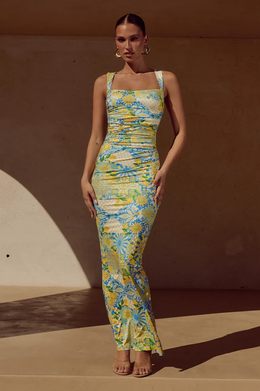 VIVIAN MAXI DRESS - ANACAPRI LEMON sold by Runaway The Label
