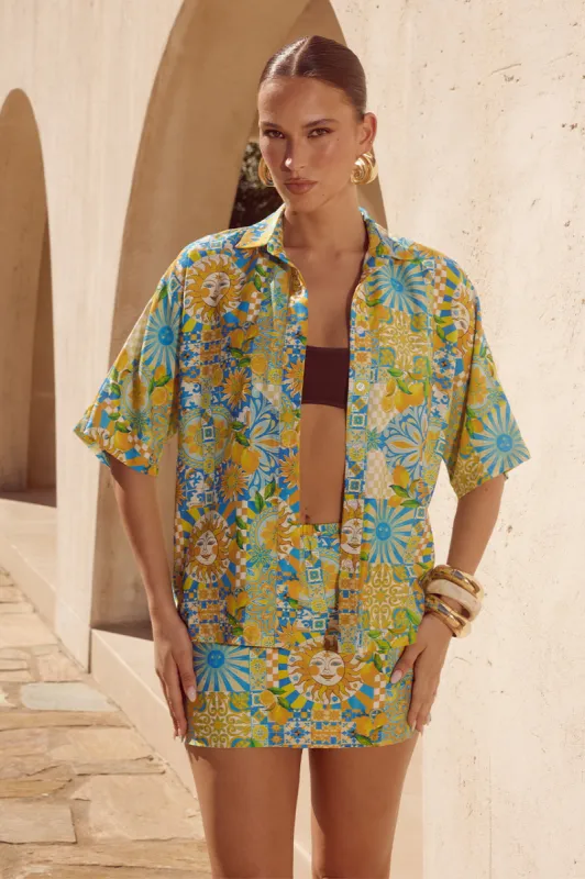 ANACAPRI SHIRT - ANACAPRI LEMON sold by Runaway The Label