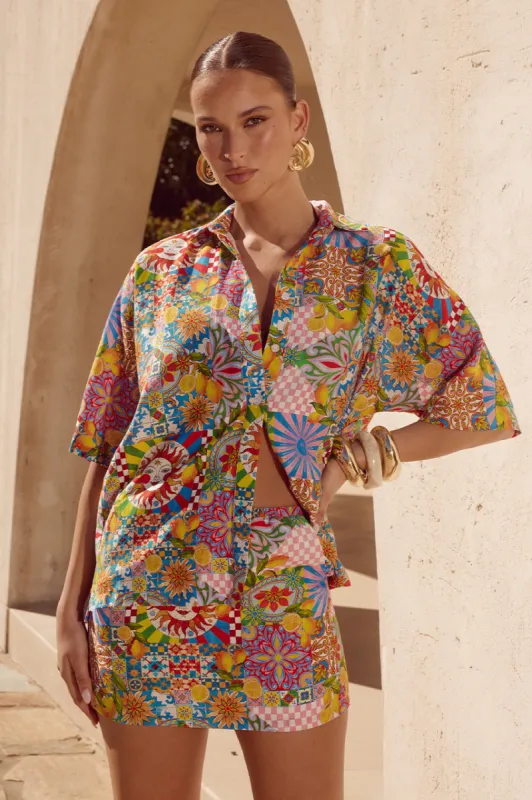 ANACAPRI SHIRT - ANACAPRI PINK sold by Runaway The Label