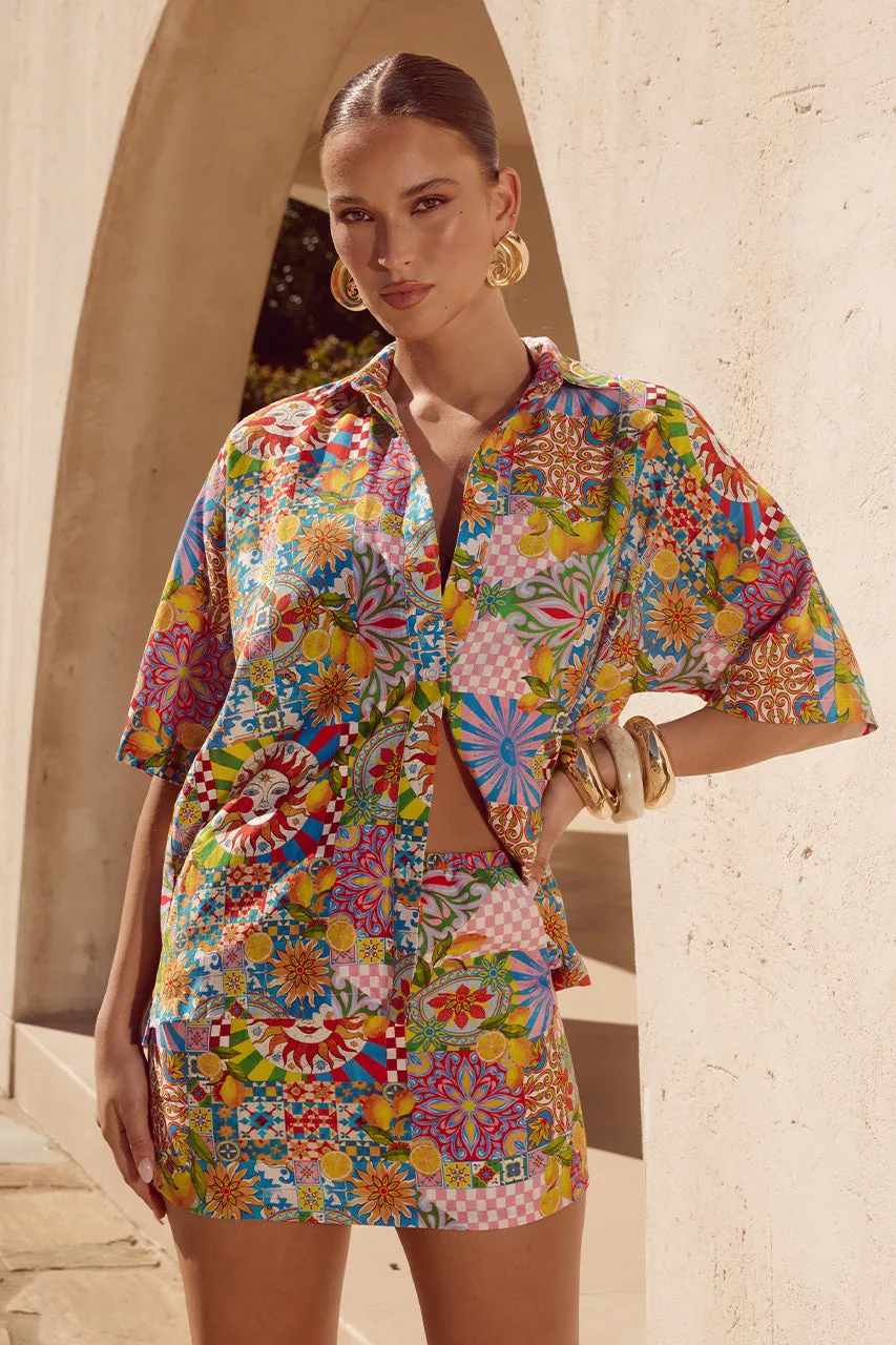 ANACAPRI SHIRT - ANACAPRI PINK sold by Runaway The Label