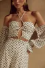 KARMA MAXI DRESS - WHITE POLKA sold by Runaway The Label