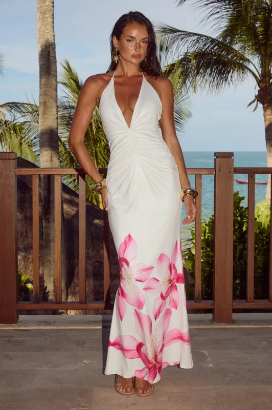 PRIMROSE MAXI DRESS - PINK FLOWER sold by Runaway The Label