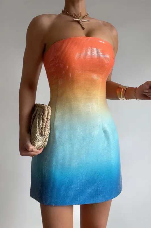 IBIZA MINI DRESS - MULTI sold by Runaway The Label