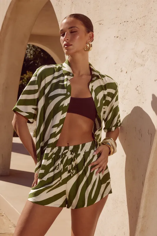 MOCHI SHIRT - KHAKI sold by Runaway The Label