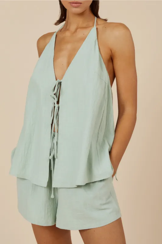 OCTAVIA TOP - SAGE sold by Runaway The Label