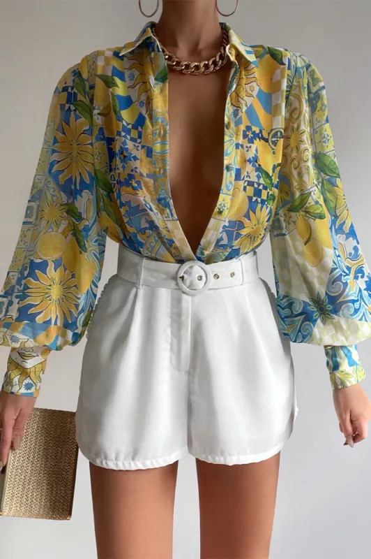 FLEETWOOD BLOUSE - ANACAPRI LEMON sold by Runaway The Label