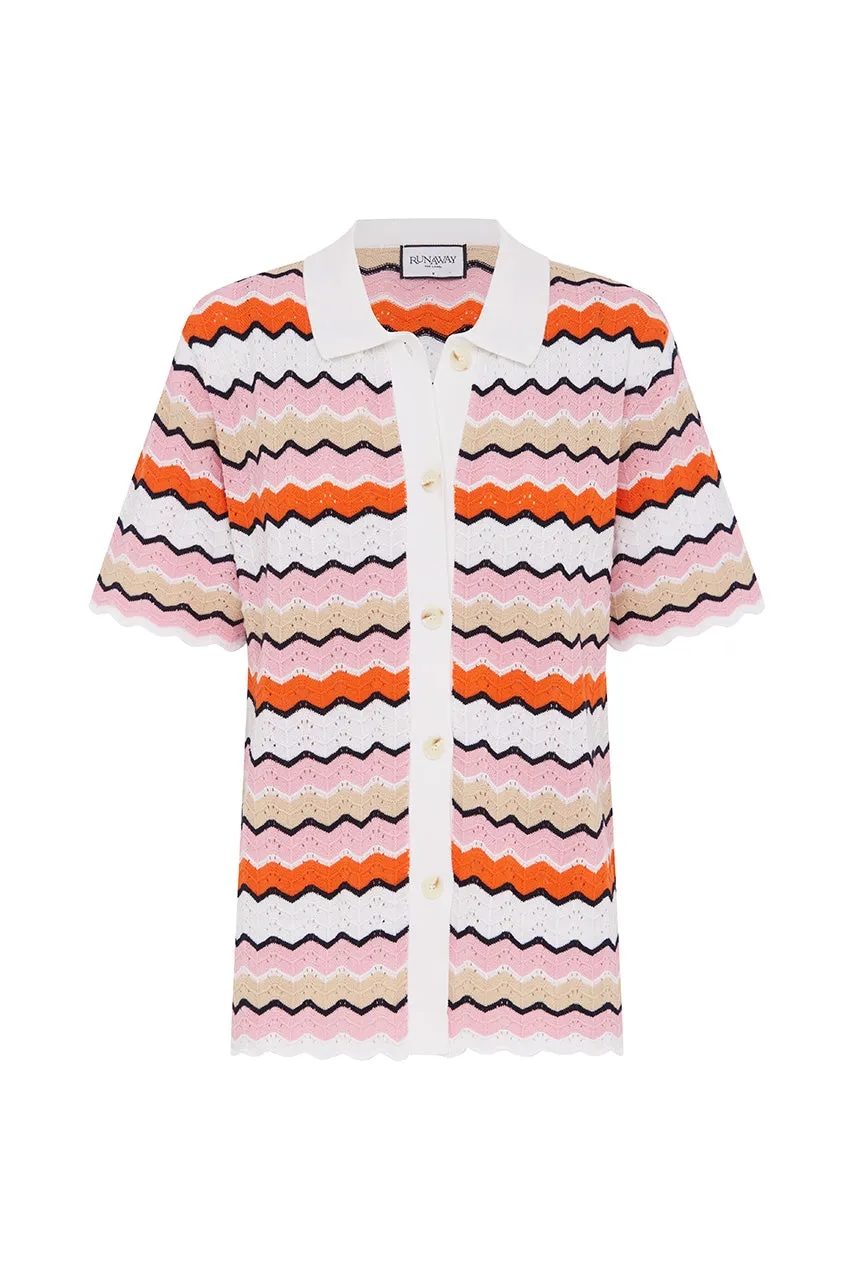 HUBERT TOP - PINK MULTI sold by Runaway The Label product image thumbnail 4