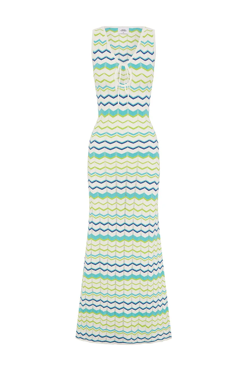 ANDREA MAXI DRESS - GREEN MULTI sold by Runaway The Label product image thumbnail 5