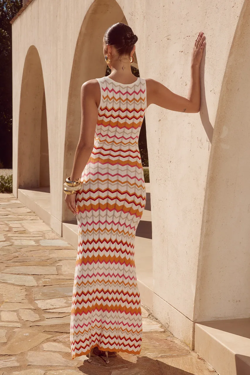 ANDREA MAXI DRESS - ORANGE MULTI sold by Runaway The Label product image thumbnail 2