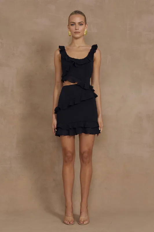 LEYLA MINI DRESS - BLACK sold by Runaway The Label