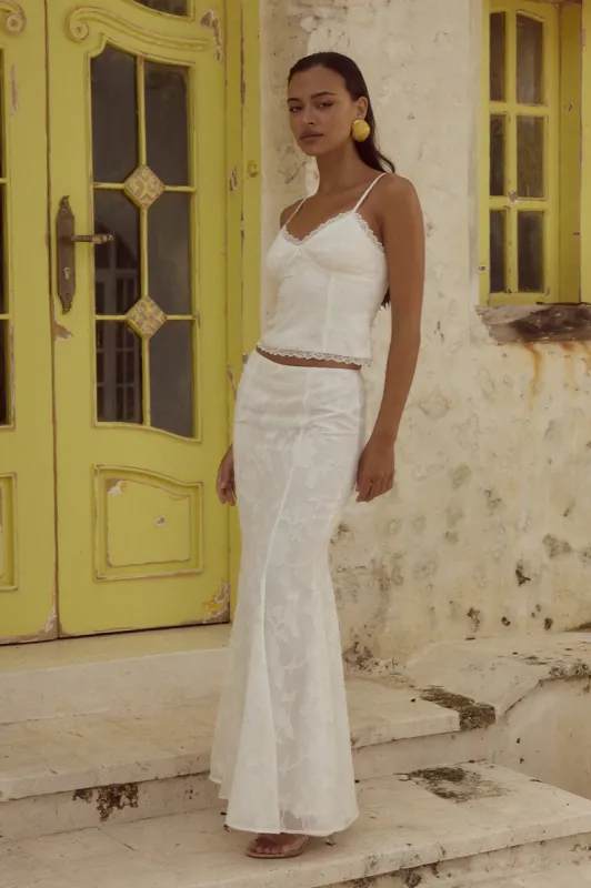 LARINA MAXI SKIRT - WHITE sold by Runaway The Label