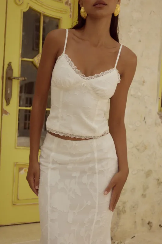 LARINA TOP - WHITE sold by Runaway The Label