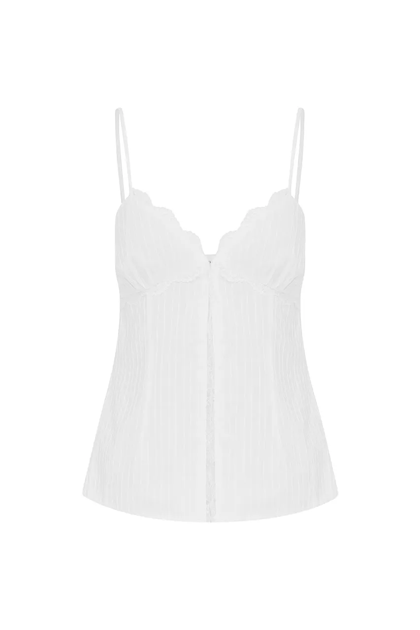 LUA TOP - WHITE sold by Runaway The Label product image thumbnail 4