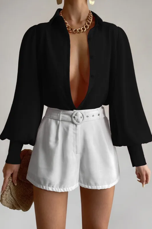 FLEETWOOD BLOUSE - NOIR sold by Runaway The Label