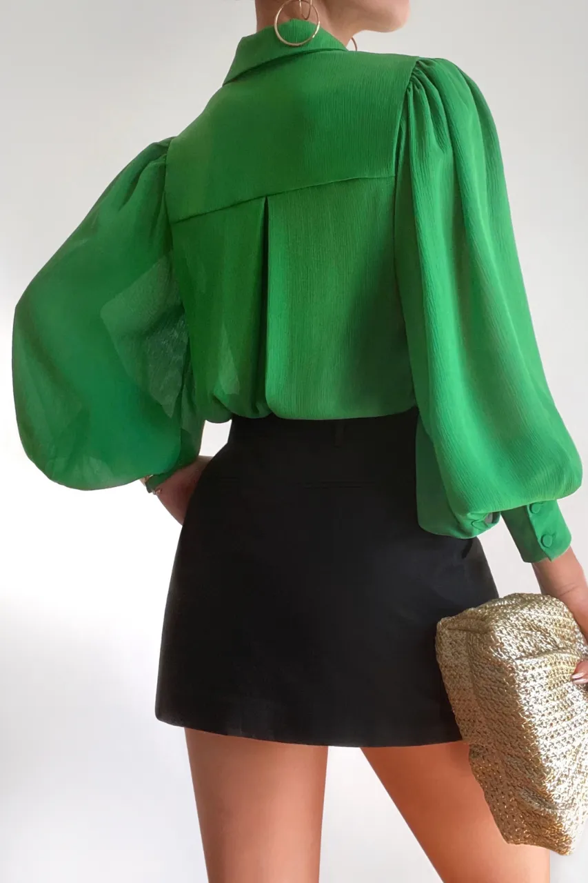 FLEETWOOD BLOUSE - GREEN sold by Runaway The Label product image thumbnail 2