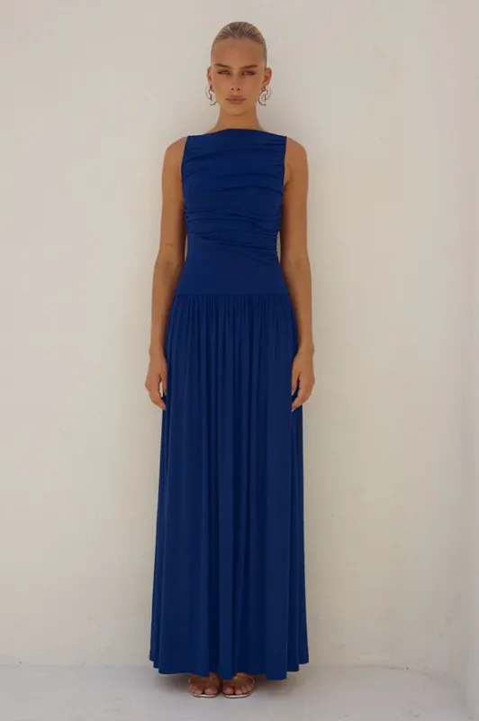 NALLA MAXI DRESS - ROYAL sold by Runaway The Label