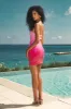 STELLAR MINI DRESS - PINK OMBRE sold by Runaway The Label