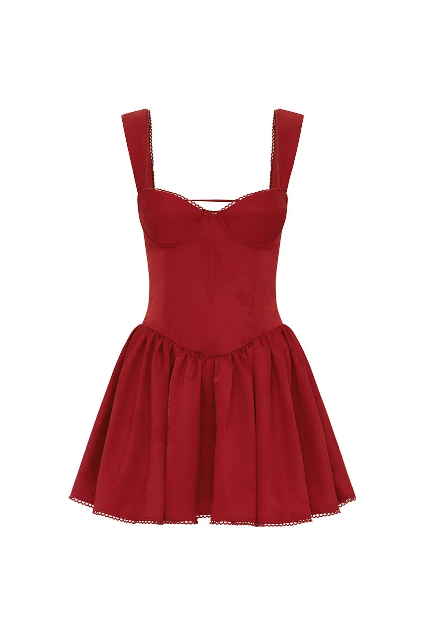 JOELLE MINI DRESS - RED sold by Runaway The Label product image thumbnail 2