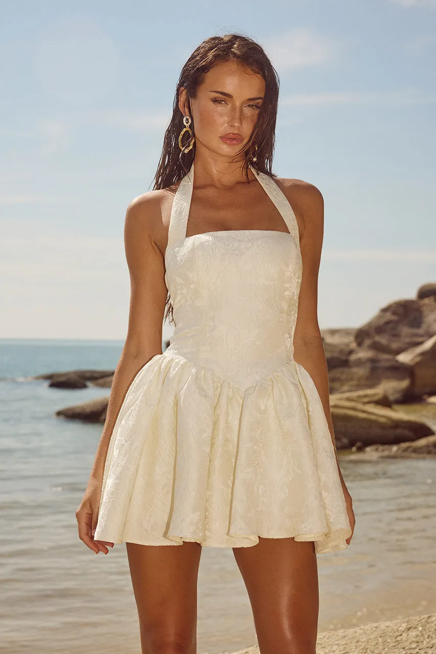 SABINE MINI DRESS - IVORY sold by Runaway The Label